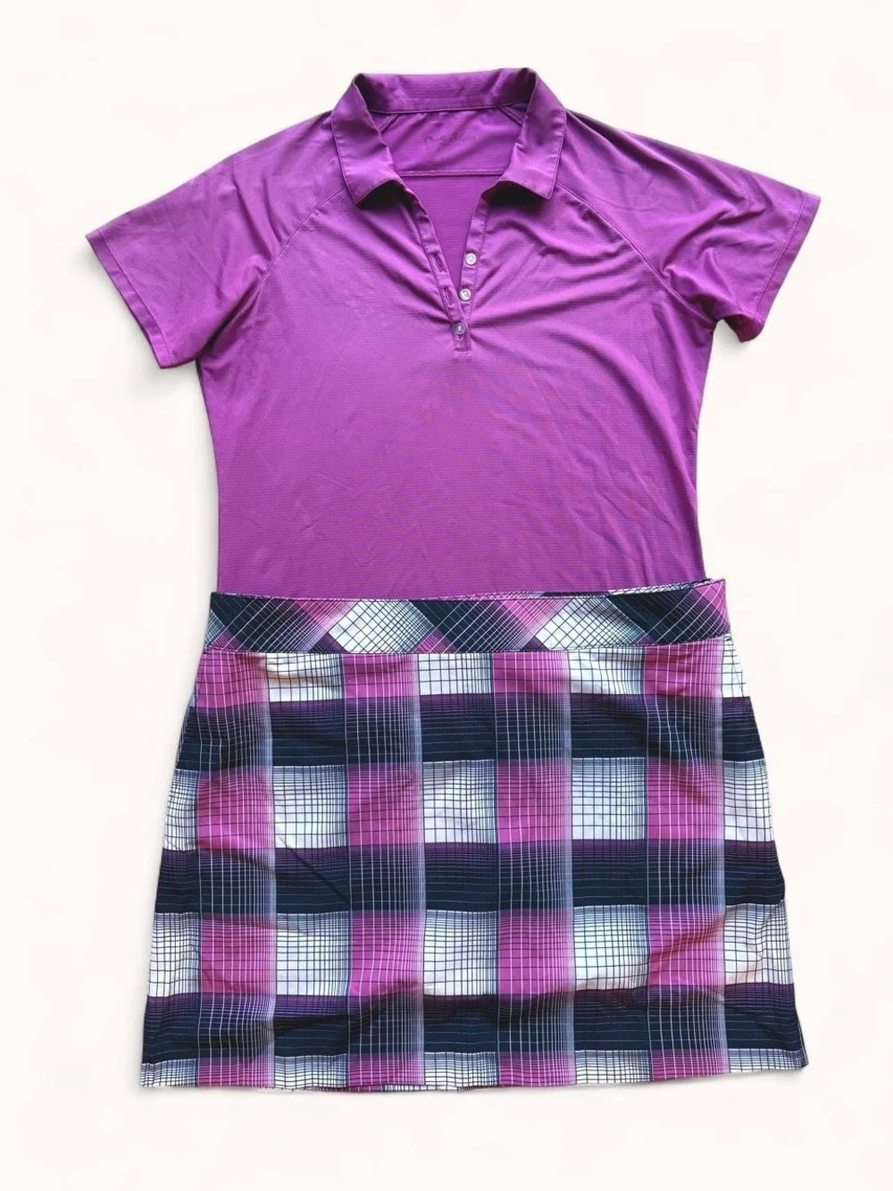 Two Izod Skirt Sets - Tennis, Golf, Pickleball Matching Skort and Polo Set (2)